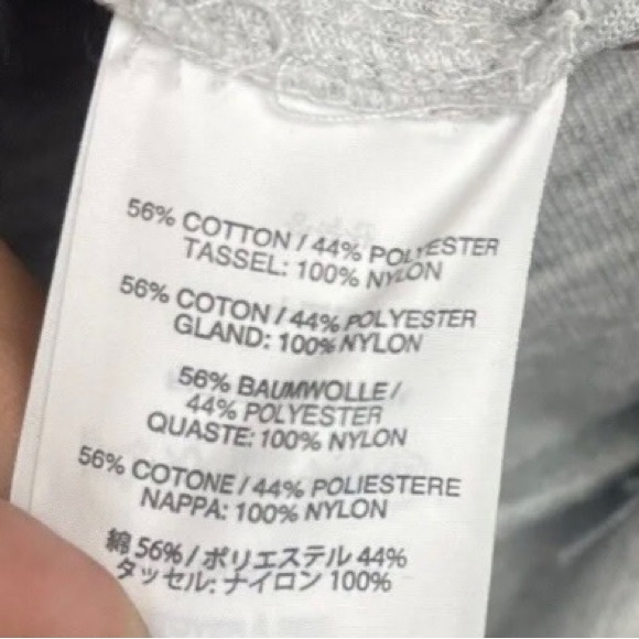 Grey JCREW Tassel Sweatshirt - Picture 5 of 6